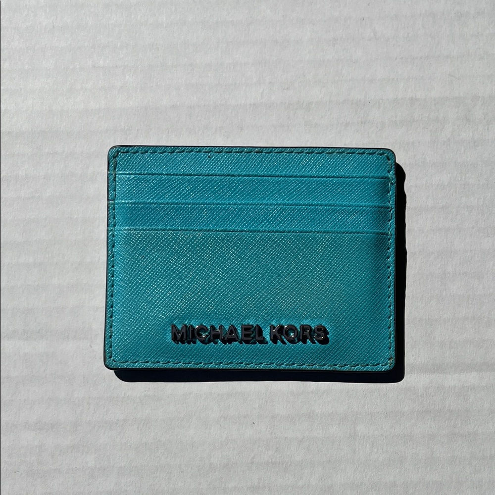Michael Kors Turquoise Card Holder